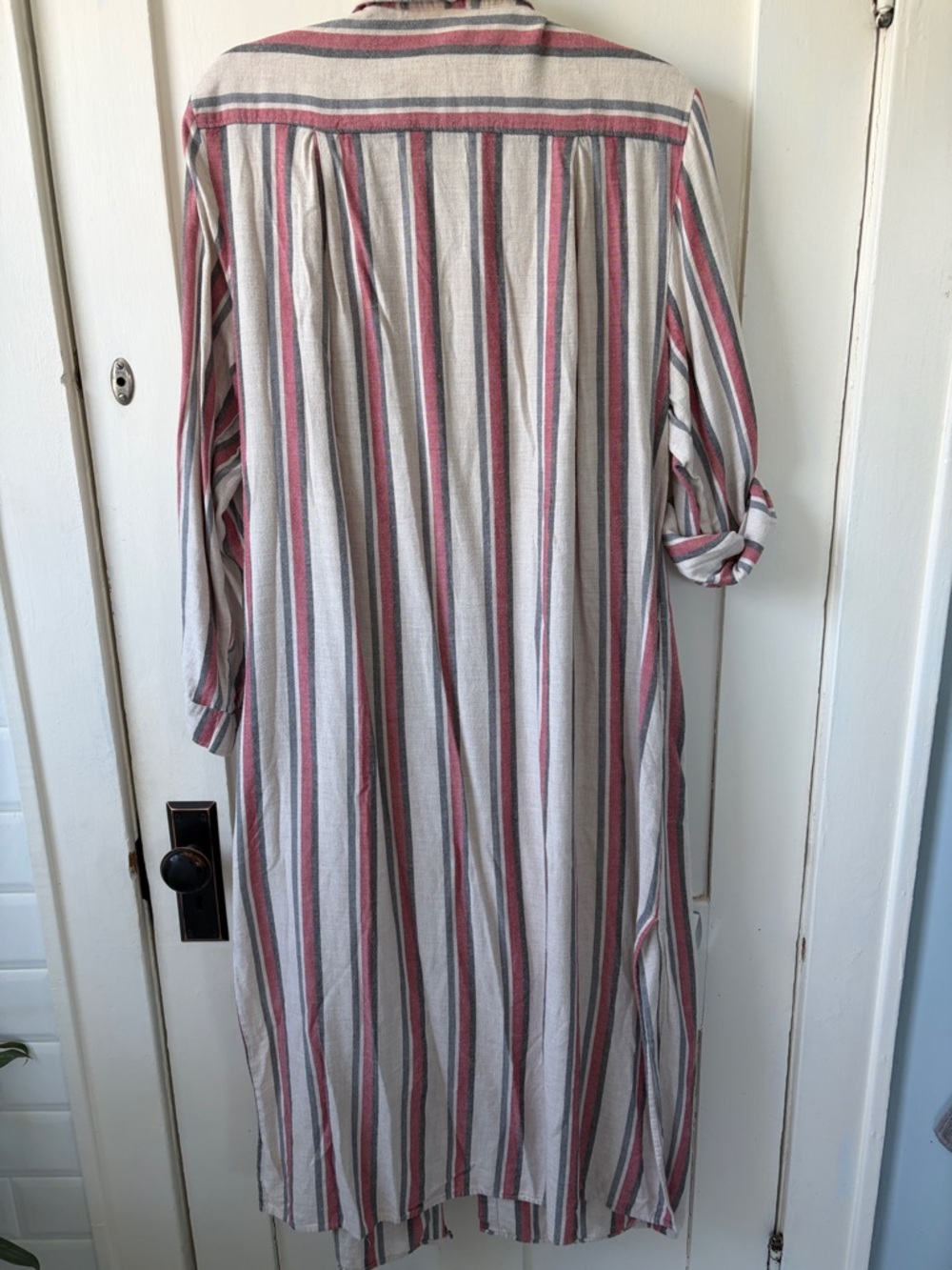 Donna Karan XL Striped flannel Nightshirt - Picture 6 of 6